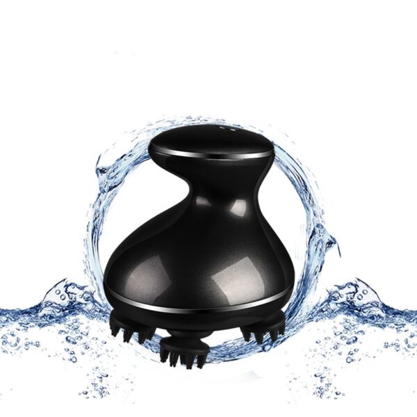 1PCS 2022 New EMS Micro-Current Head Massager Electric Kneading Vibration Waterproof USB Charging ABS Silicone Material SSJ203